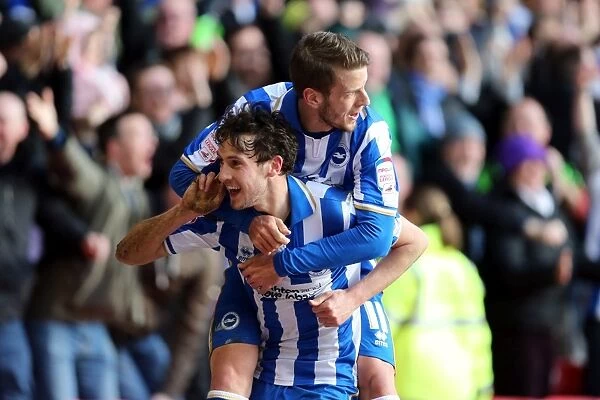 Brighton & Hove Albion's Will Buckley Scores Game-Winning Goal Against Nottingham Forest in 2013 Championship Match
