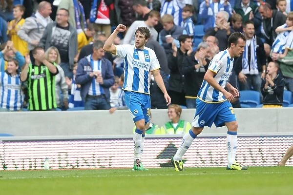 Brighton & Hove Albion's Will Buckley Scores Thrilling Third Goal Against Bolton Wanderers in Skybet Championship 2013