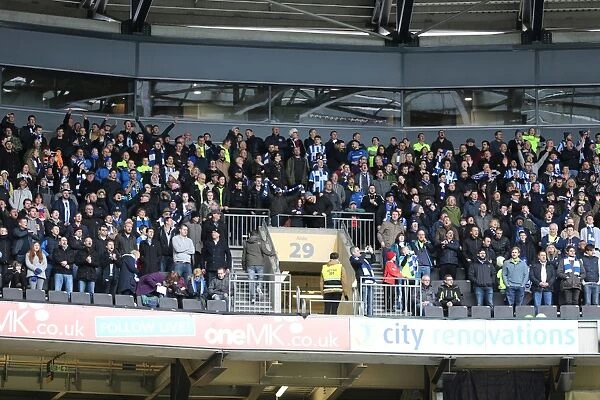Brighton and Hove Albion's Championship Victory at MK Dons: 19 March 2016 (MK Dons 1-X)