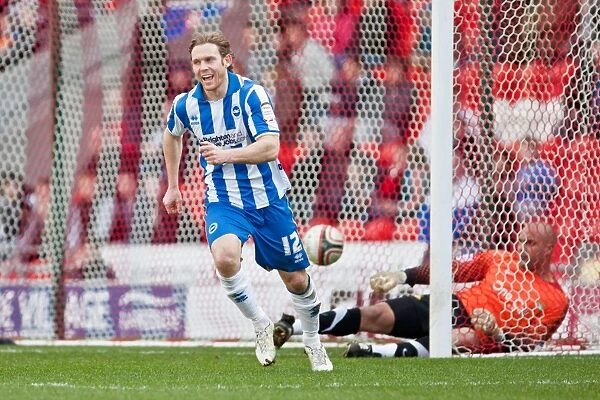 Brighton & Hove Albion's Craig Mackail-Smith Scores First Goal: 1-0 Lead Over Doncaster Rovers (March 3, 2012)