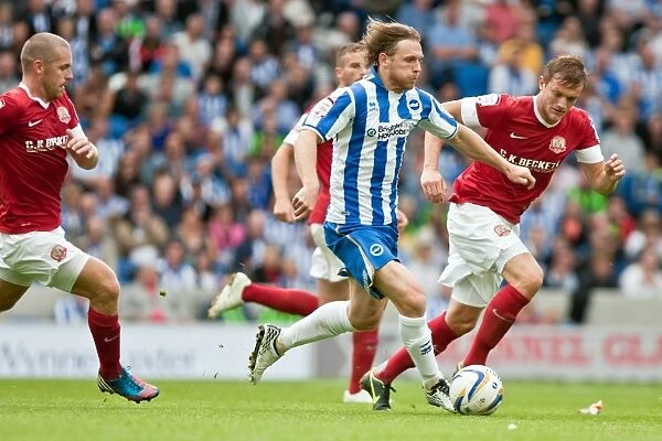 Brighton & Hove Albion's Craig Mackail-Smith Scores Against Barnsley in Npower Championship Match, August 25, 2012