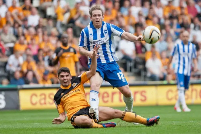 Framed Print : Brighton & Hove Albion's Craig Mackail-Smith Scores Against Hull City - Npower Championship, August 18, 2012 Framed Print : Brighton & Hove Albion's Craig Mackail-Smith Scores Against Hull City - Npower Championship, August 18, 2012