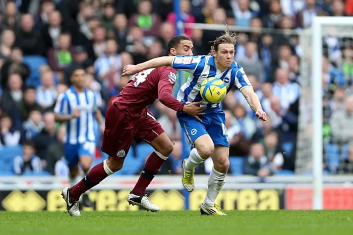 Framed Print : Brighton & Hove Albion's Craig Mackail-Smith Thrills in FA Cup Clash vs Newcastle United (January 5, 2013)