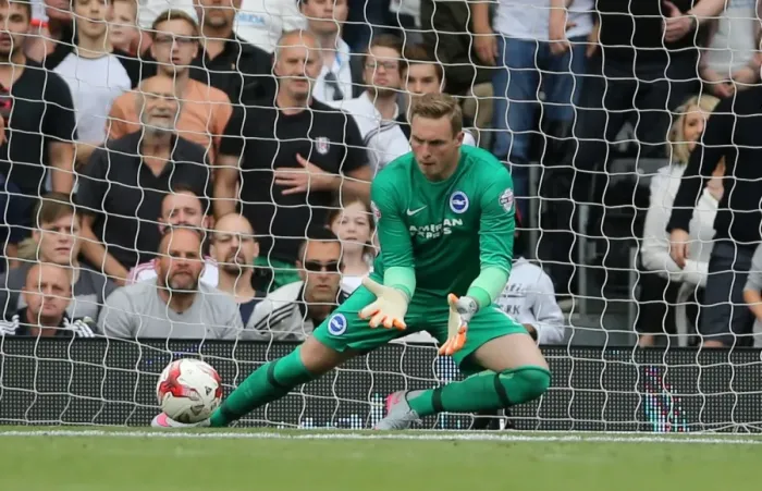 Framed Print : Brighton & Hove Albion's David Stockdale Guards the Net in Fulham Showdown, Sky Bet Championship 2015 Framed Print : Brighton & Hove Albion's David Stockdale Guards the Net in Fulham Showdown, Sky Bet Championship 2015