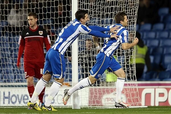 Brighton & Hove Albion's Dean Hammond Celebrates First Goal: 1-0 vs. Bristol City, November 27, 2012