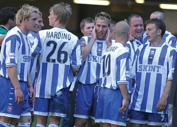 Framed Print : Brighton & Hove Albion's Epic Play-off Final Triumph: 2004 Championship Win Framed Print : Brighton & Hove Albion's Epic Play-off Final Triumph: 2004 Championship Win