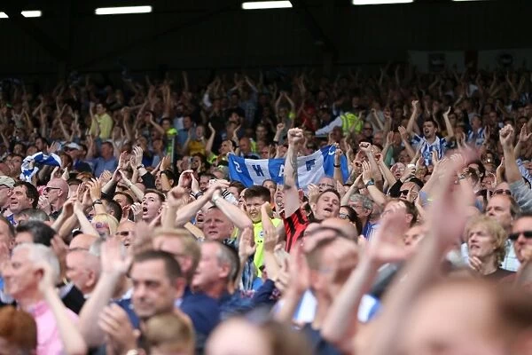 Brighton and Hove Albion's Euphoric Fans Celebrate Championship Victory at Craven Cottage (Fulham, 15th August 2015)
