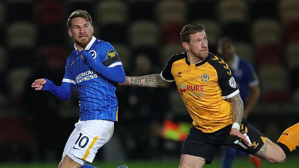 Brighton and Hove Albion's FA Cup Battle at Newport County: A Tenacious Tussle on January 10, 2021 (Newport County vs. Brighton 10JAN21)