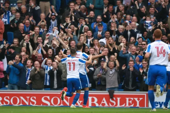 Framed Print : Brighton & Hove Albion's Glenn Murray Celebrates First Goal Against Norwich City in Sky Bet Championship (29OCT16) Framed Print : Brighton & Hove Albion's Glenn Murray Celebrates First Goal Against Norwich City in Sky Bet Championship (29OCT16)