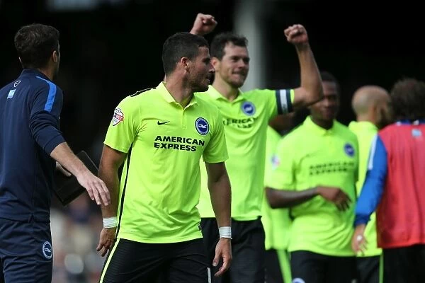 Brighton and Hove Albion's Glorious Victory: Greer and Hemed Celebrate at Fulham (15.08.2015)