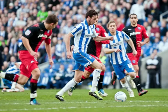 Framed Print : Brighton & Hove Albion's Historic 10-3-12 Victory Against Portsmouth: A Memorable Moment from the 2011-12 Season Framed Print : Brighton & Hove Albion's Historic 10-3-12 Victory Against Portsmouth: A Memorable Moment from the 2011-12 Season