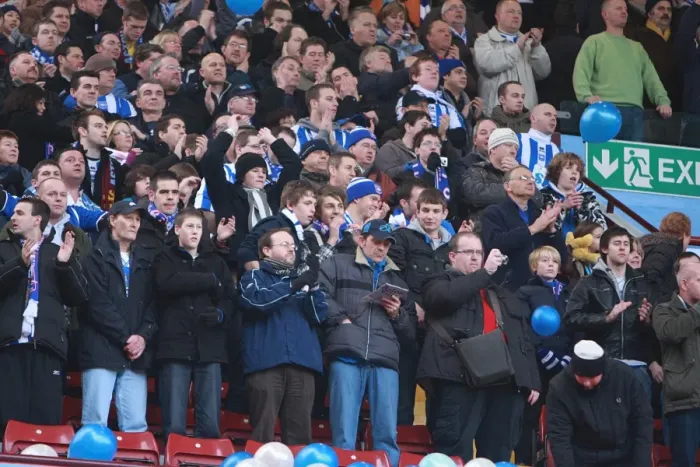Framed Print : Brighton & Hove Albion's Historic FA Cup Upset at Villa Park, January 2010