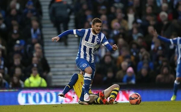 Brighton & Hove Albion's Jake Forster-Caskey in FA Cup Action vs Arsenal (2015)