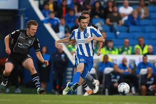 Brighton & Hove Albion's Jamie Murphy in Action against Colchester United during the EFL Cup First Round, 2016