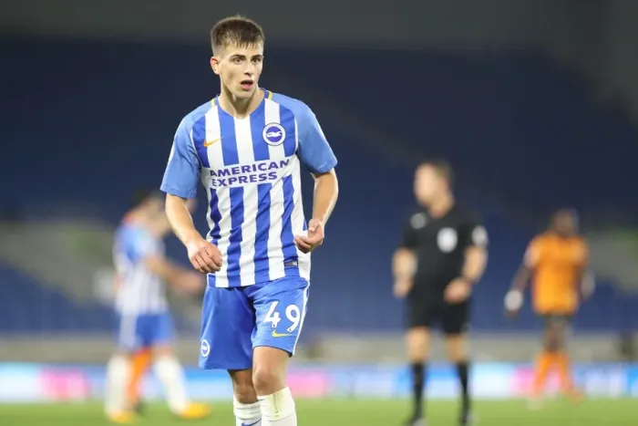Framed Print : Brighton & Hove Albion's Jayson Molumby in Action Against Barnet - EFL Cup 2017