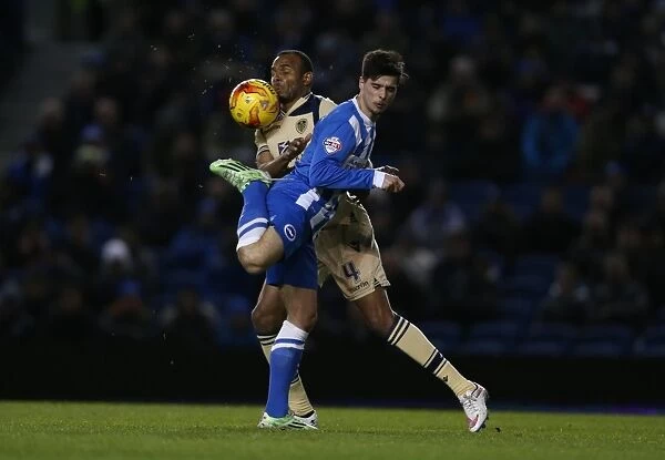 Brighton and Hove Albion's Joao Carlos Teixeira in Action Against Leeds United, 2015