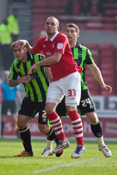 Framed Print : Brighton & Hove Albion's Joe Mattock and Joel Lynch in Action Against Nottingham Forest, 2012 Championship Clash Framed Print : Brighton & Hove Albion's Joe Mattock and Joel Lynch in Action Against Nottingham Forest, 2012 Championship Clash