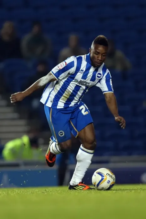 Framed Print : Brighton & Hove Albion's Kazenga LuaLua in the Forest of Amex Stadium during Decisive Championship Clash vs Millwall (12-12-2012) Framed Print : Brighton & Hove Albion's Kazenga LuaLua in the Forest of Amex Stadium during Decisive Championship Clash vs Millwall (12-12-2012)