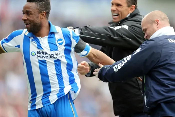 Framed Print : Brighton & Hove Albion's Kazenga LuaLua Scores Game-Winning Goal vs. Wolves (May 4, 2013) Framed Print : Brighton & Hove Albion's Kazenga LuaLua Scores Game-Winning Goal vs. Wolves (May 4, 2013)