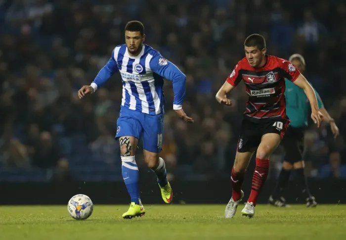 Framed Print : Brighton & Hove Albion's Leon Best Scores Against Huddersfield Town in Sky Bet Championship (14APR15) Framed Print : Brighton & Hove Albion's Leon Best Scores Against Huddersfield Town in Sky Bet Championship (14APR15)