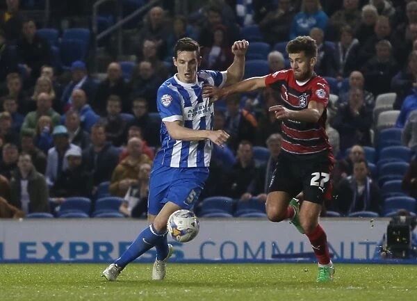 Brighton & Hove Albion's Lewis Dunk in Action Against Huddersfield Town (April 2015)