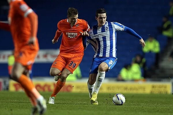 Brighton & Hove Albion's Lewis Dunk in Action at Amex Stadium vs Millwall (December 18, 2012)