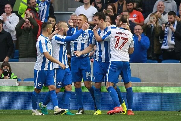 Brighton & Hove Albion's Lewis Dunk Scores the Winner Against Norwich City in EFL Sky Bet Championship (29OCT16)