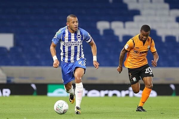Brighton and Hove Albion's Liam Rosenior in Action Against Barnet in EFL Cup Match, 2017