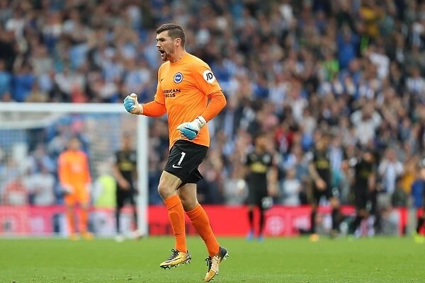 Brighton and Hove Albion's Mathew Ryan Celebrates First Goalkeeper's Goal in Premier League Debut Against Newcastle United (1-0)