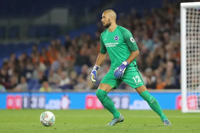 Framed Print : Brighton and Hove Albion's Niki Maenpaa Guarding the Goal: Barnet vs. Brighton EFL Cup Match, 22nd August 2017 Framed Print : Brighton and Hove Albion's Niki Maenpaa Guarding the Goal: Barnet vs. Brighton EFL Cup Match, 22nd August 2017