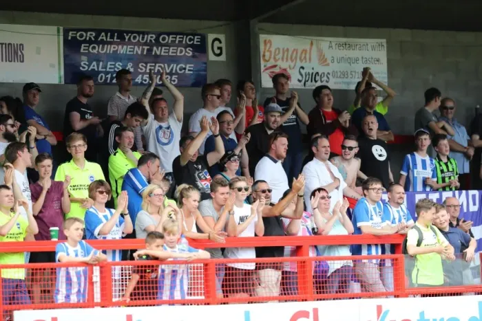 Framed Print : Brighton and Hove Albion's Pre-season Challenge: A Look into the Championship Battle - Crawley Town vs. Brighton (16th July 2016)