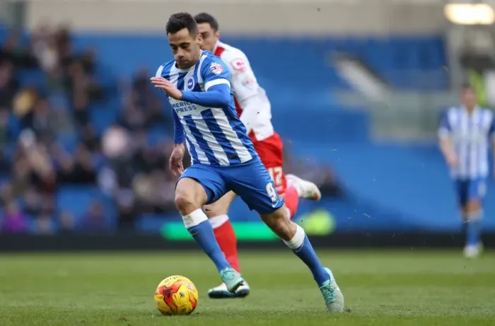 Framed Print : Brighton & Hove Albion's Sam Baldock Faces Off Against Birmingham City in Championship Clash (21FEB15) Framed Print : Brighton & Hove Albion's Sam Baldock Faces Off Against Birmingham City in Championship Clash (21FEB15)