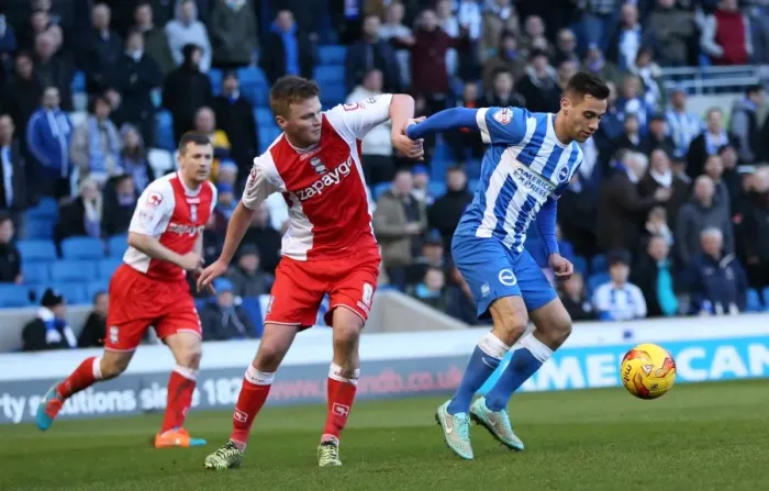 Framed Print : Brighton & Hove Albion's Sam Baldock Scores Against Birmingham City - Sky Bet Championship 2015 Framed Print : Brighton & Hove Albion's Sam Baldock Scores Against Birmingham City - Sky Bet Championship 2015