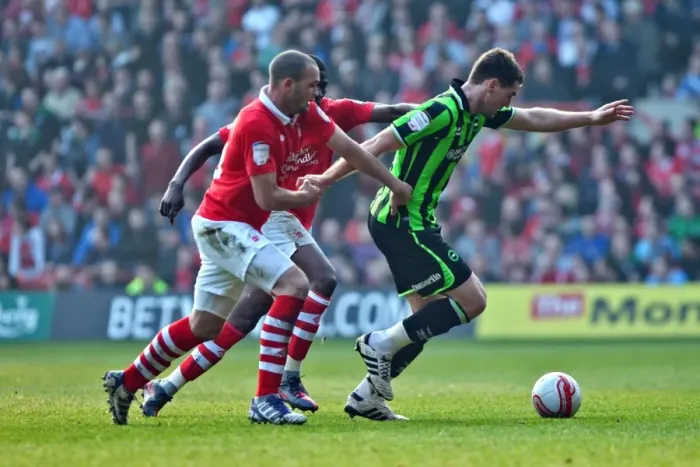Framed Print : Brighton & Hove Albion's Sam Vokes in Action Against Nottingham Forest, March 24, 2012 Framed Print : Brighton & Hove Albion's Sam Vokes in Action Against Nottingham Forest, March 24, 2012