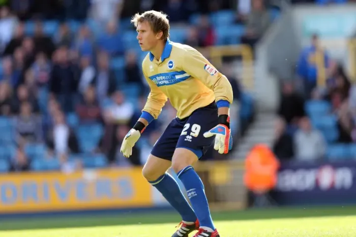 Framed Print : Brighton & Hove Albion's Star Goalkeeper, Tomasz Kuszczak