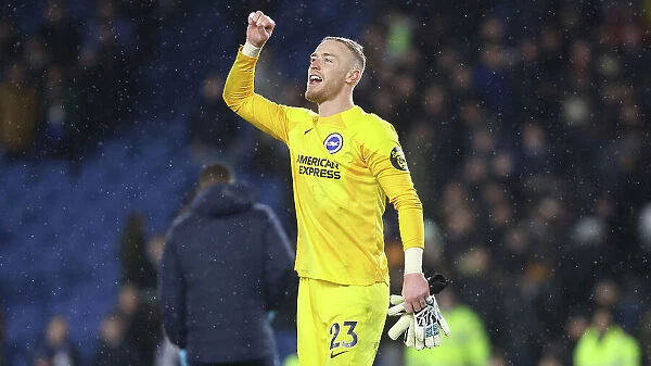 Brighton and Hove Albion's Thrilling Victory Over Crystal Palace (15MAR23): A Moment of Celebration for Jason Steele and the Seagulls