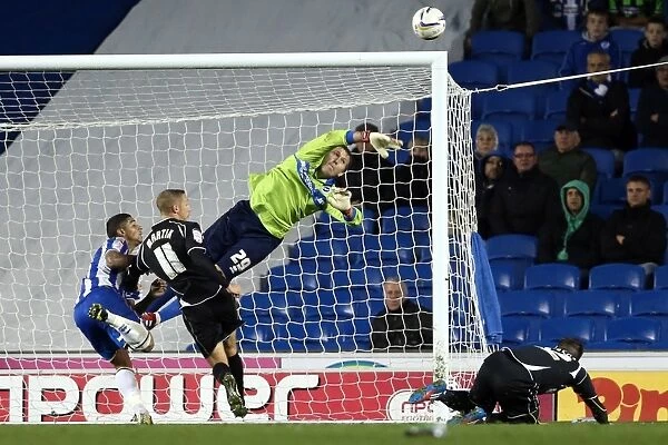 Brighton & Hove Albion's Tomasz Kuszczak Saves in Npower Championship Clash Against Ipswich Town (October 2, 2012)