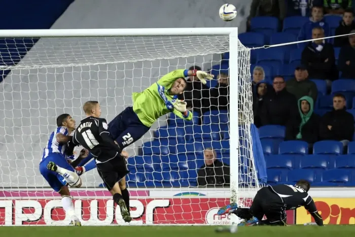 Framed Print : Brighton & Hove Albion's Tomasz Kuszczak Saves in Npower Championship Clash Against Ipswich Town (October 2, 2012) Framed Print : Brighton & Hove Albion's Tomasz Kuszczak Saves in Npower Championship Clash Against Ipswich Town (October 2, 2012)