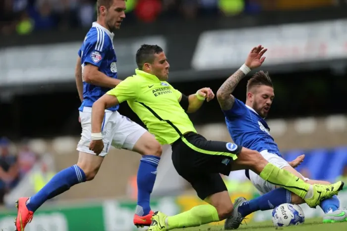 Framed Print : Brighton and Hove Albion's Tomer Hemed Scores Dramatic Goal: 3-2 Lead over Ipswich Town (Sky Bet Championship, 28 Aug 2015) Framed Print : Brighton and Hove Albion's Tomer Hemed Scores Dramatic Goal: 3-2 Lead over Ipswich Town (Sky Bet Championship, 28 Aug 2015)