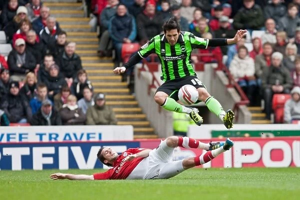 Brighton & Hove Albion's Vicente at Oakwell Stadium during Barnsley vs. Brighton Npower Championship Match, 28th April 2012
