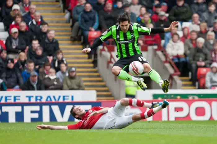 Framed Print : Brighton & Hove Albion's Vicente at Oakwell Stadium during Barnsley vs. Brighton Npower Championship Match, 28th April 2012 Framed Print : Brighton & Hove Albion's Vicente at Oakwell Stadium during Barnsley vs. Brighton Npower Championship Match, 28th April 2012