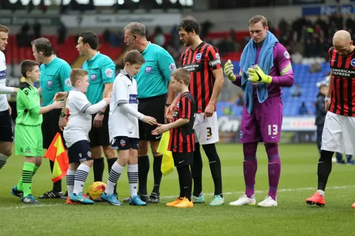 Framed Print : Brighton Mascot Faces Off Against Bolton Wanderers in Championship Clash (28FEB15) Framed Print : Brighton Mascot Faces Off Against Bolton Wanderers in Championship Clash (28FEB15)