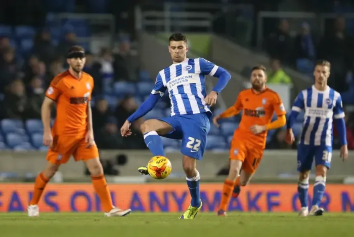 Framed Print : Brighton Midfielder Danny Holla in Action against Ipswich Town, Sky Bet Championship 2015 Framed Print : Brighton Midfielder Danny Holla in Action against Ipswich Town, Sky Bet Championship 2015