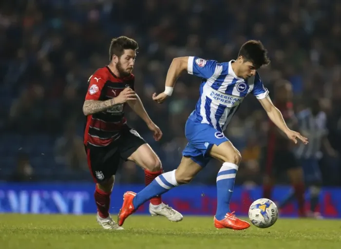 Framed Print : Brighton Midfielder Joao Carlos Teixeira in Action against Huddersfield Town, Sky Bet Championship 2015 Framed Print : Brighton Midfielder Joao Carlos Teixeira in Action against Huddersfield Town, Sky Bet Championship 2015