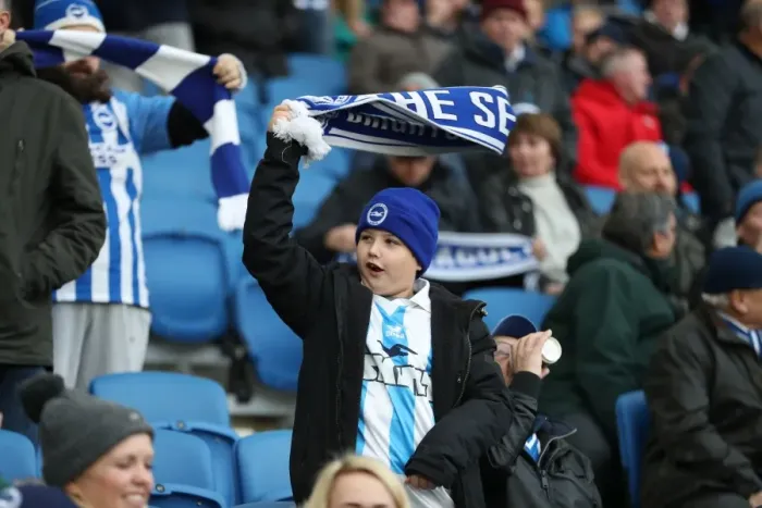 Framed Print : Brighton vs. Burnley: Fan Clash in Premier League Match at American Express Community Stadium (16DEC17)