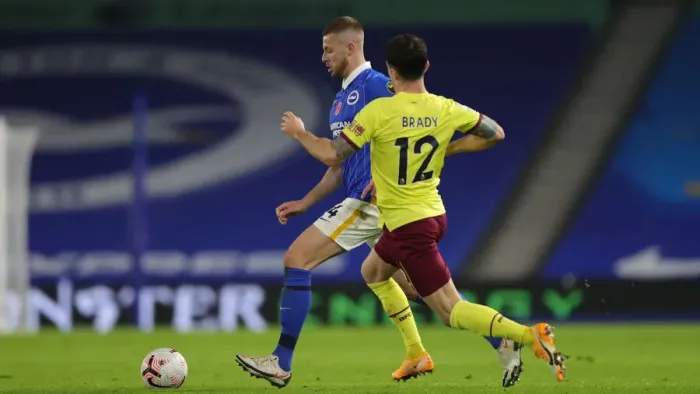 Framed Print : Brighton vs. Burnley: Intense Premier League Clash at American Express Community Stadium (November 6, 2020)