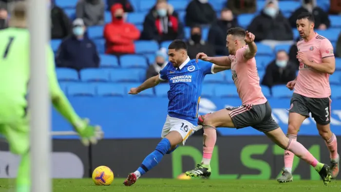 Framed Print : Brighton vs Sheffield United: Premier League Battle at American Express Community Stadium (20DEC20)