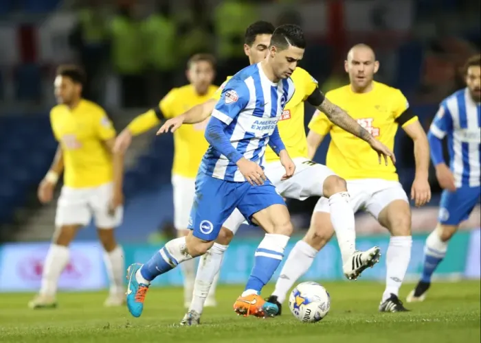 Framed Print : Brighton's Beram Kayal in Action Against Derby County, Sky Bet Championship 2015 Framed Print : Brighton's Beram Kayal in Action Against Derby County, Sky Bet Championship 2015