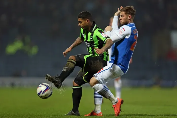 Framed Print : Brighton's Bridcutt in Action: Blackburn vs. Brighton, Npower Championship (22-01-2013) Framed Print : Brighton's Bridcutt in Action: Blackburn vs. Brighton, Npower Championship (22-01-2013)