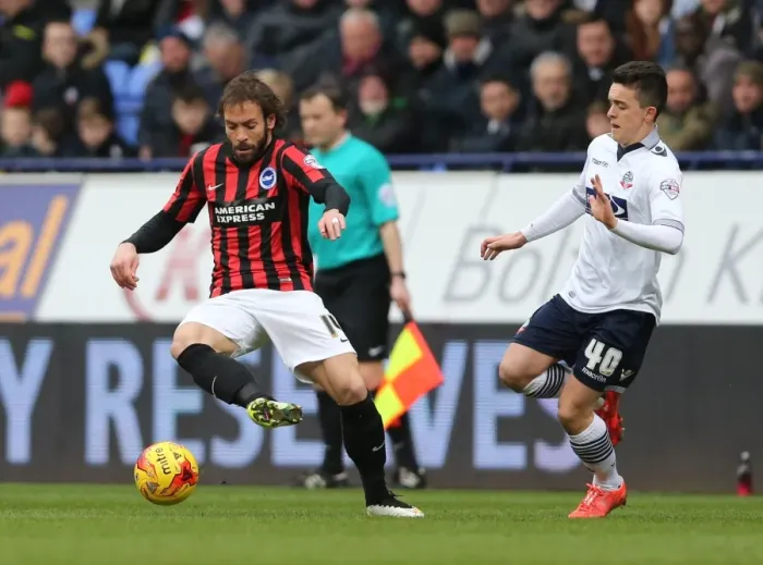 Framed Print : Brighton's Calderon in Action: Brighton and Hove Albion vs. Bolton Wanderers, Sky Bet Championship (28th February 2015) Framed Print : Brighton's Calderon in Action: Brighton and Hove Albion vs. Bolton Wanderers, Sky Bet Championship (28th February 2015)